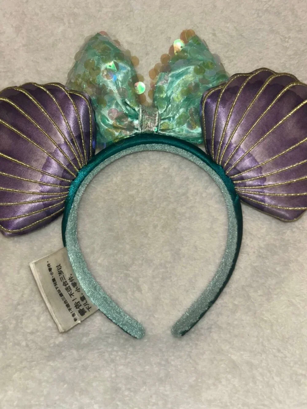 Disney Parks Little Mermaid Ariel Seashell Minnie Mouse Ears Headband